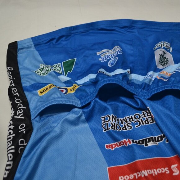 NWT LOUIS GARNEAU | Short Sleeve Cycling Jersey Branded Blue | Sz. S, L, XL - Picture 6 of 10